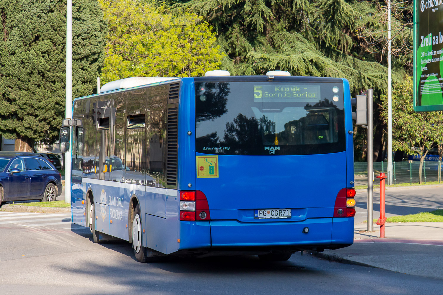 Черногория, MAN A47 Lion's City M NL263-10,5 № PG CGR71