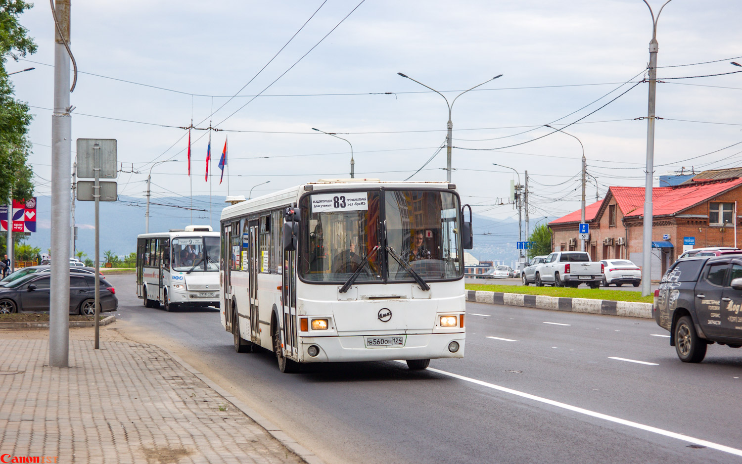 Красноярский край, ЛиАЗ-5256.53 № В 560 ОН 124