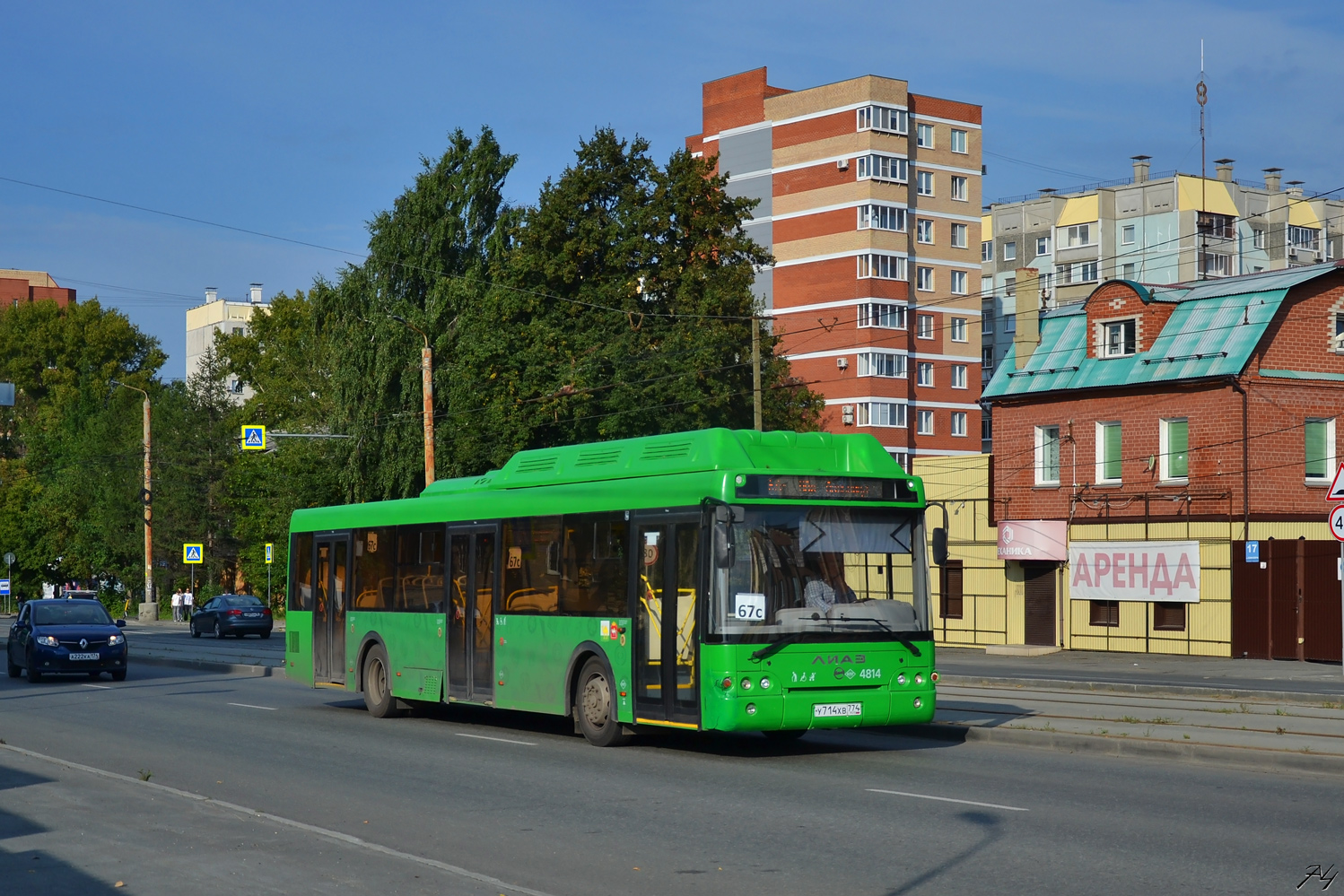 Chelyabinsk region, LiAZ-5292.67 (CNG) Nr. 4814
