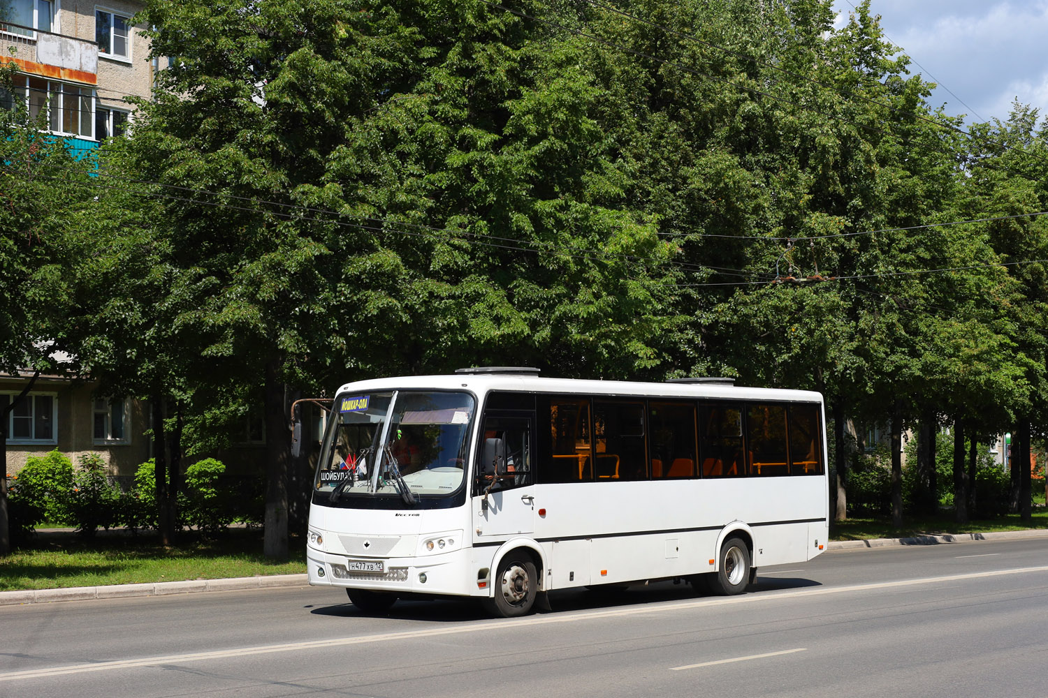 Марий Эл, ПАЗ-320414-05 "Вектор" (1-2) № Н 477 ХВ 12
