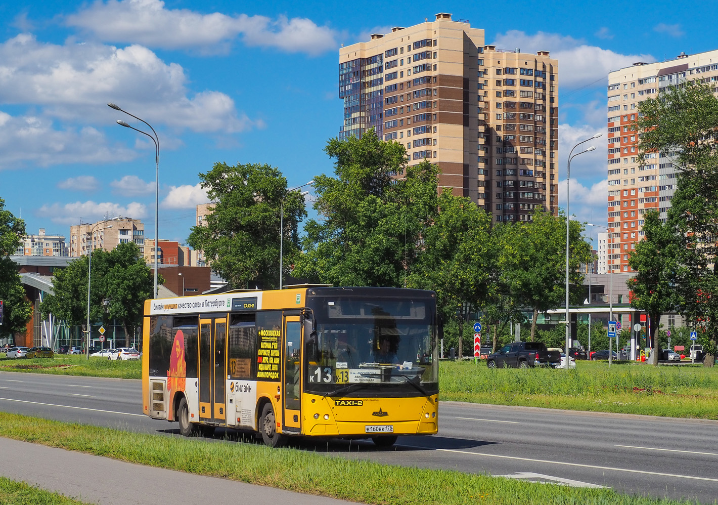 Санкт-Петербург, МАЗ-206.067 № В 160 ВК 178