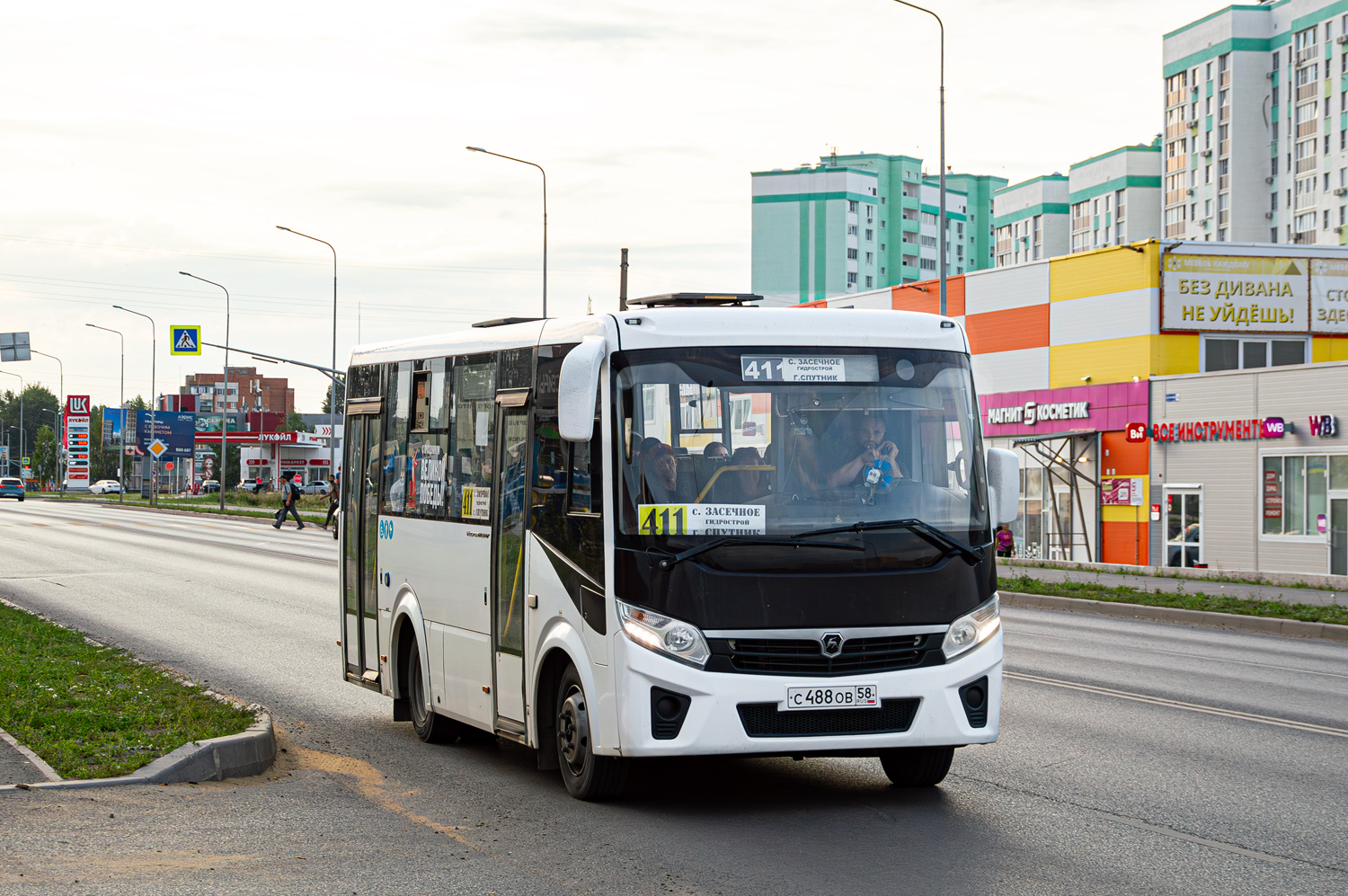 Пензенская область, ПАЗ-320435-04 "Vector Next" № С 488 ОВ 58