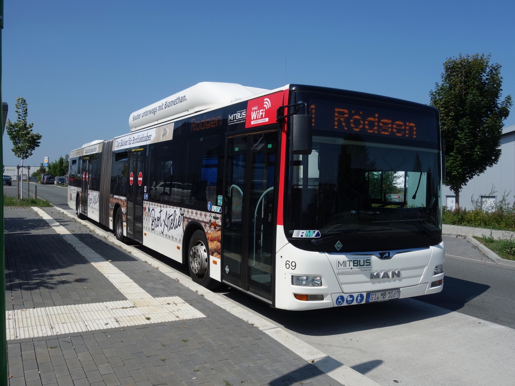 Гессен, MAN A23 Lion's City G NG313 CNG № 69