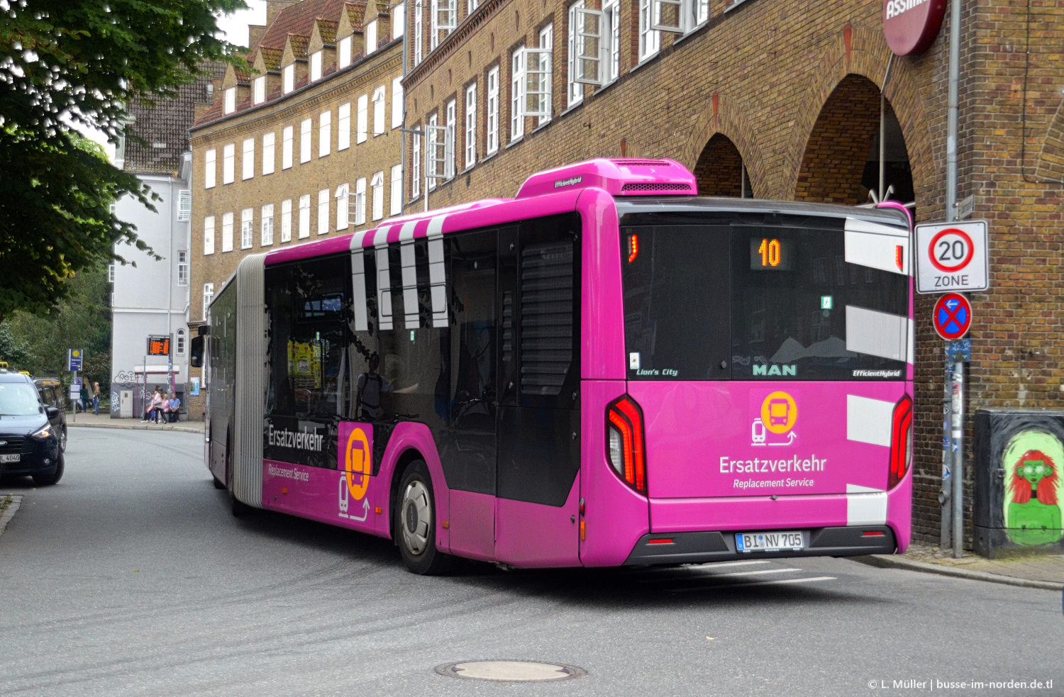 Шлезвиг-Гольштейн, MAN 18C Lion's City 18 NG360 EfficientHybrid № BI-NV 705
