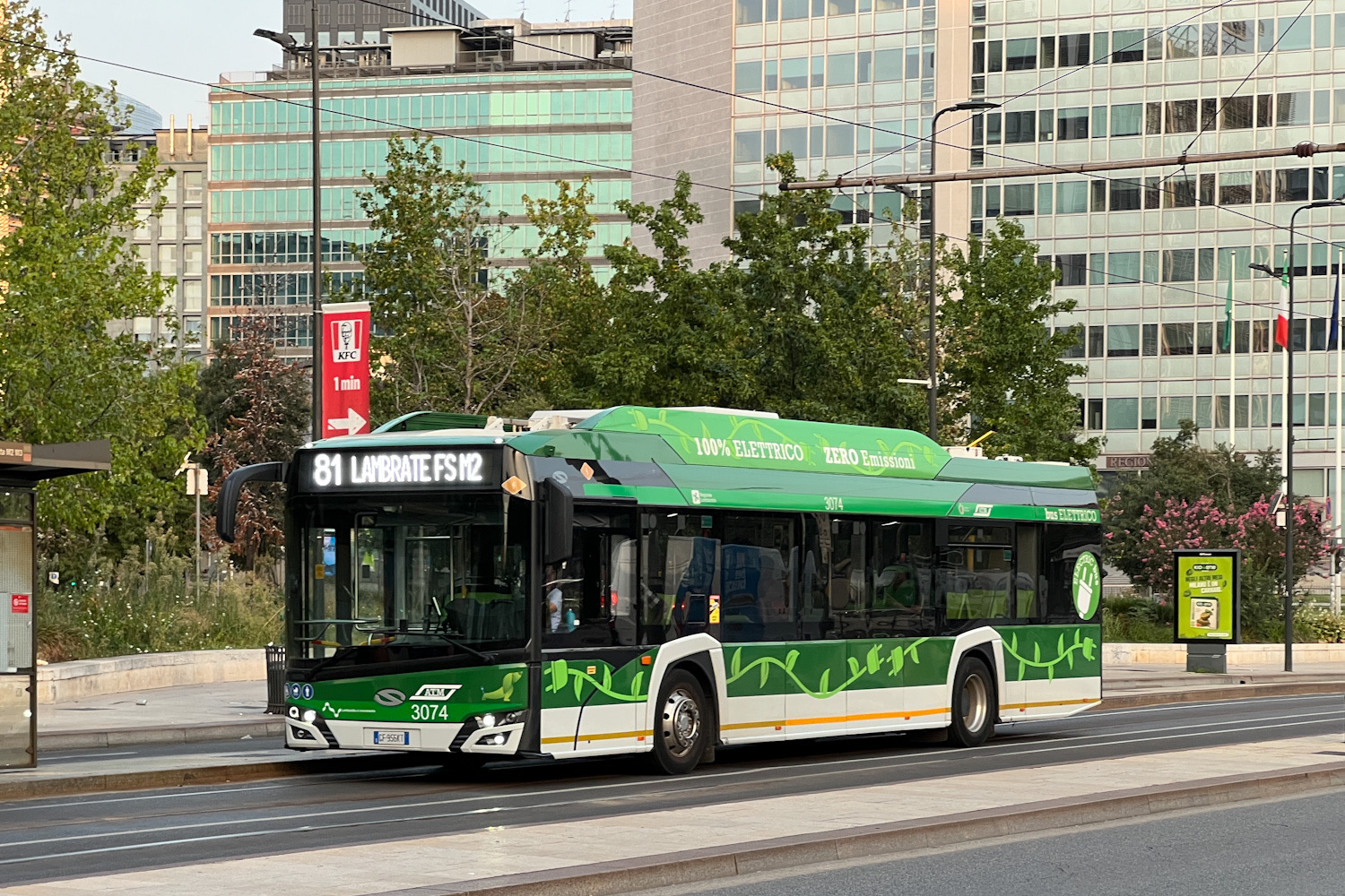 Itálie, Solaris Urbino IV 12 electric č. 3074