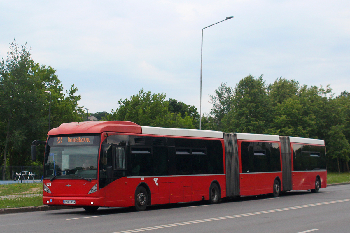 Литва, Van Hool New AGG300 № 839