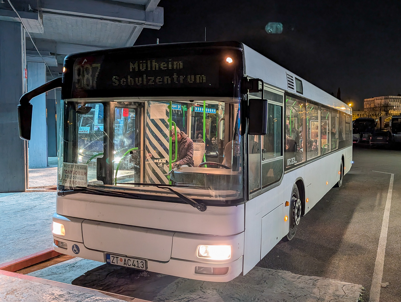 Черногория, MAN A21 NL263 № ZT AC413