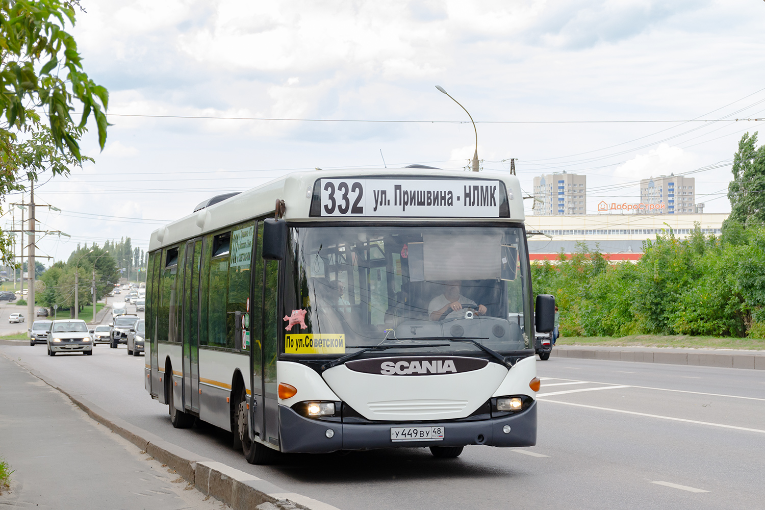 Липецкая область, Scania OmniLink I (Скания-Питер) № У 449 ВУ 48 Липецкая область, Scania OmniLink I (Скания-Питер) № У 449 ВУ 48