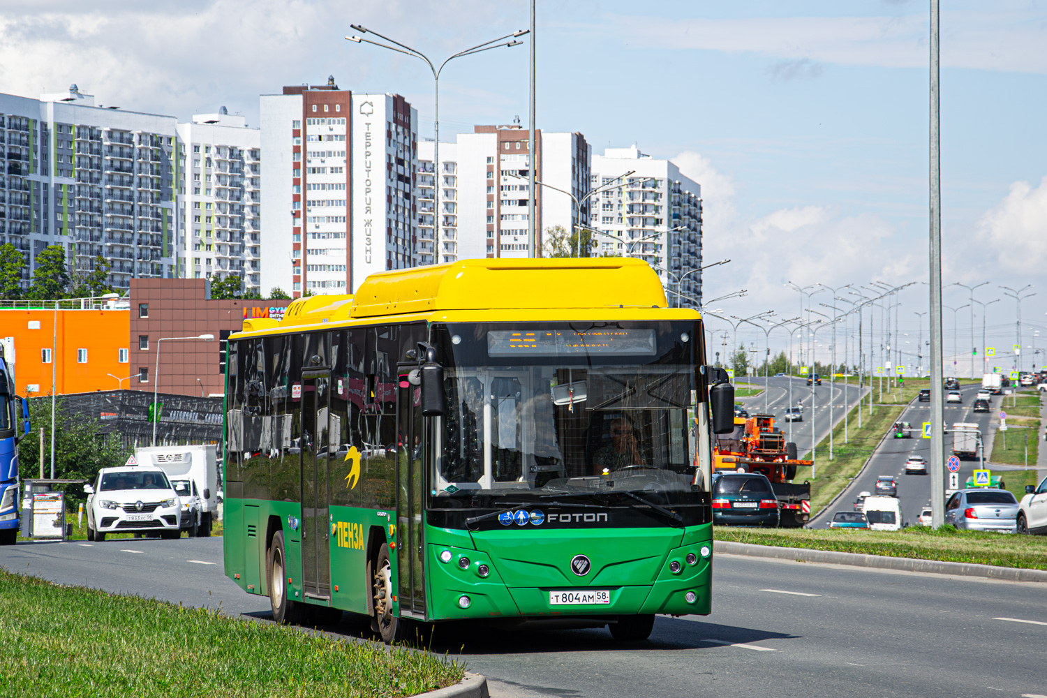 Пензенская область, Foton BJ6105C6MCD-1 № Т 804 АМ 58