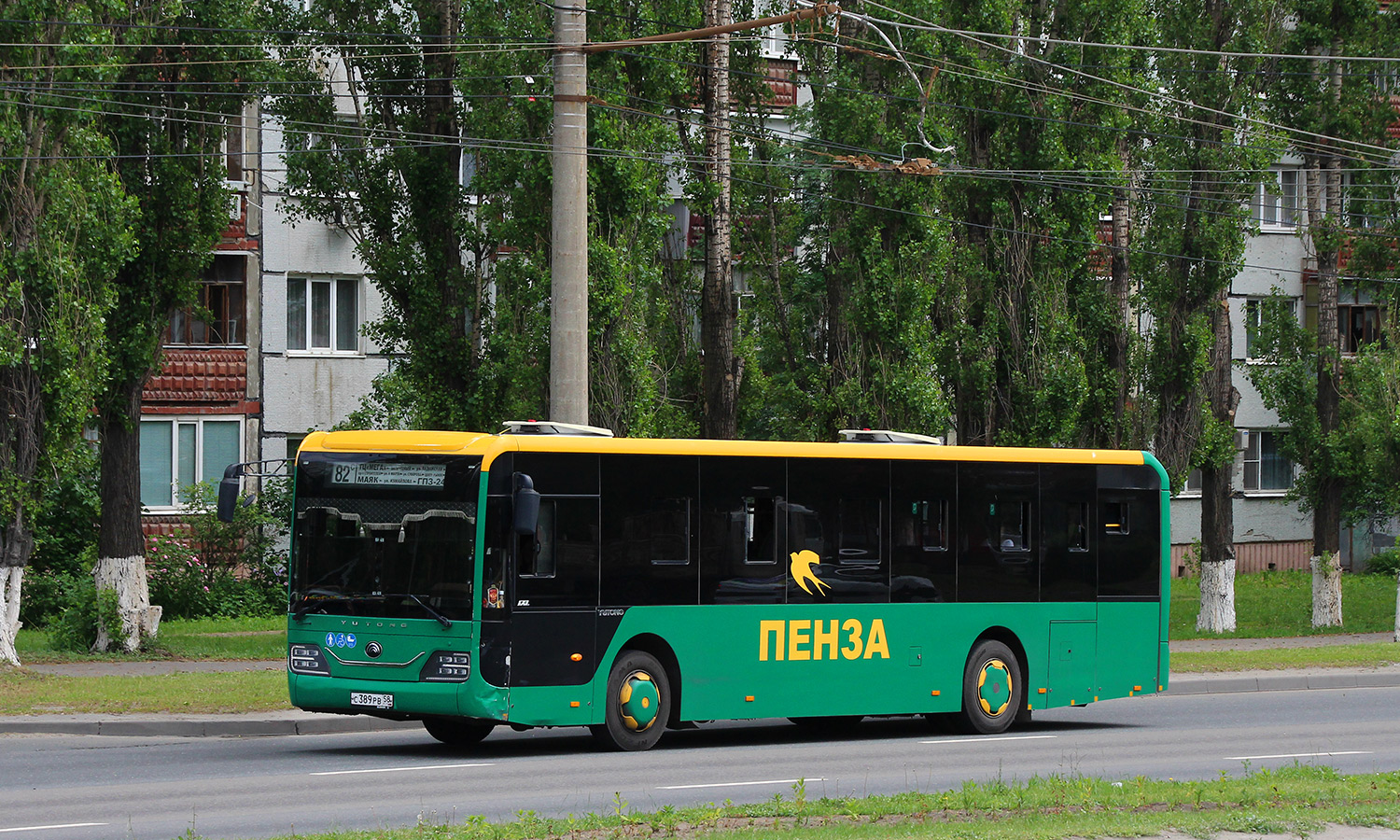Пензенская область, Yutong ZK6116HG № С 389 РВ 58 Пензенская область, Yutong ZK6116HG № С 389 РВ 58