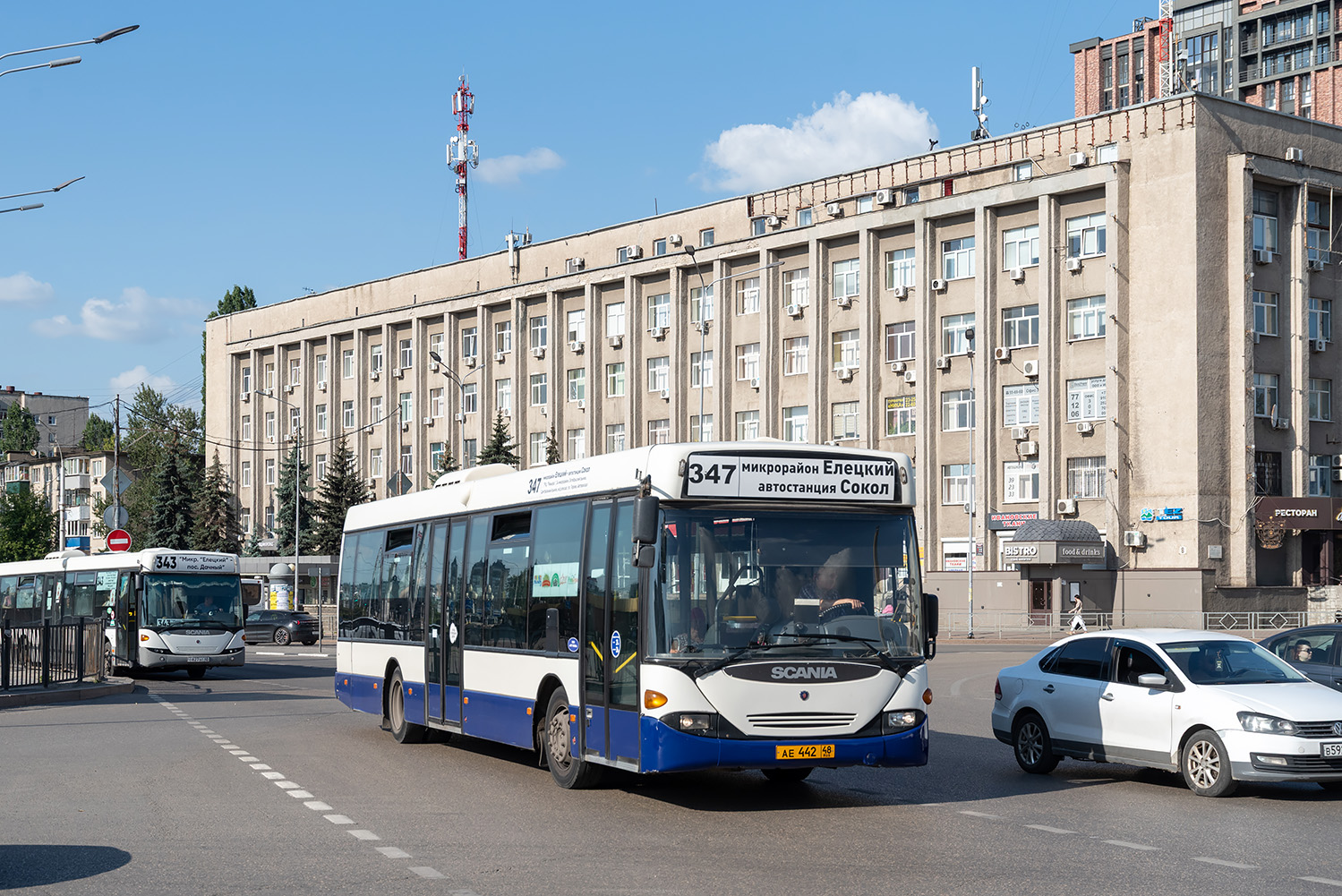 Липецкая область, Scania OmniLink I (Скания-Питер) № АЕ 442 48