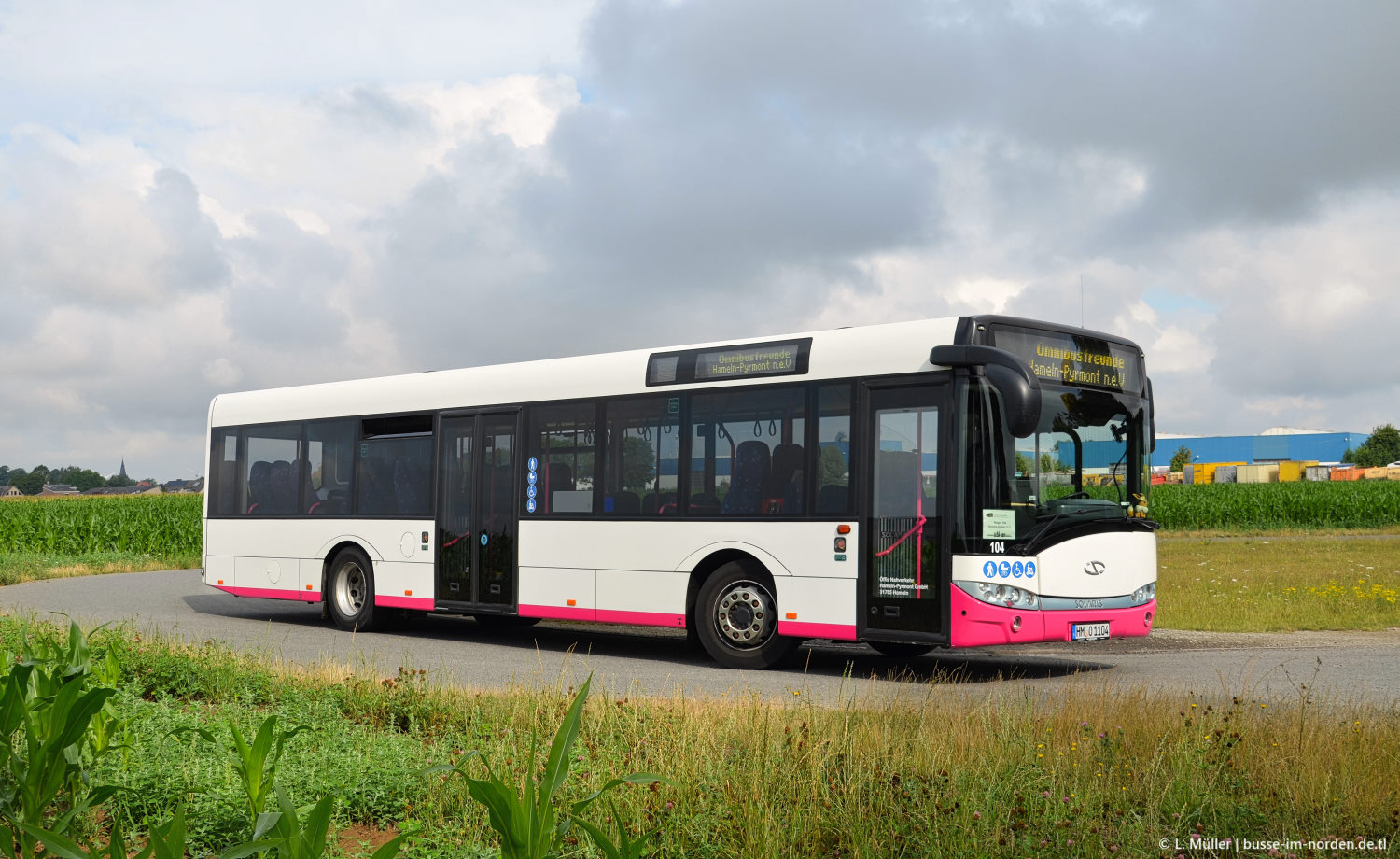 Нижняя Саксония, Solaris Urbino III 12 Ü № 104; Нижняя Саксония — Bustreffen Wehmingen Hannoversches Straßenbahnmuseum 13.07.2025