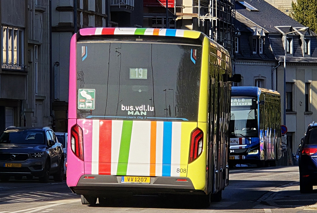Lucembursko, MAN 12C Lion's City 12 E NL326 č. 808 Lucembursko, MAN 12C Lion's City 12 E NL326 č. 808