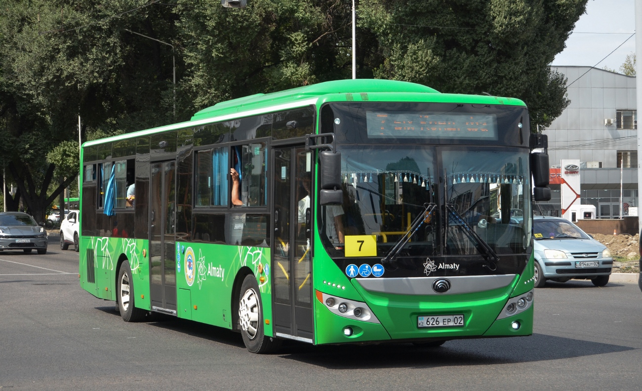 Алматы, Yutong ZK6118HGA (QazTehna) № 626 EP 02