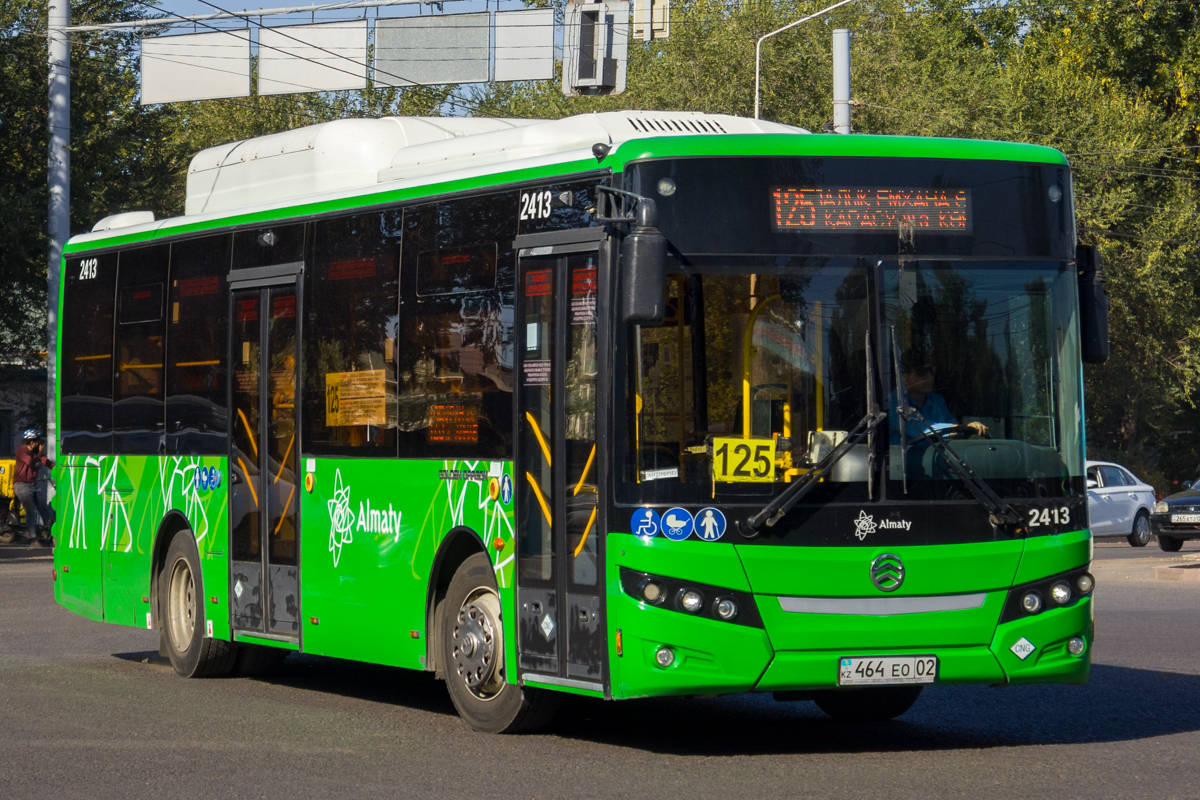 Алматы, Golden Dragon XML6105CN (Hyundai Trans Auto) № 2413 Алматы, Golden Dragon XML6105CN (Hyundai Trans Auto) № 2413
