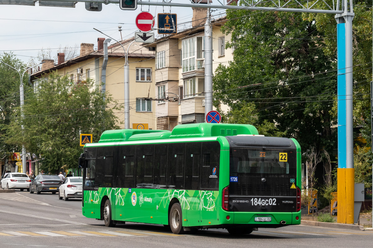 Алматы, Yutong ZK6126HG (QazTehna) № 1726