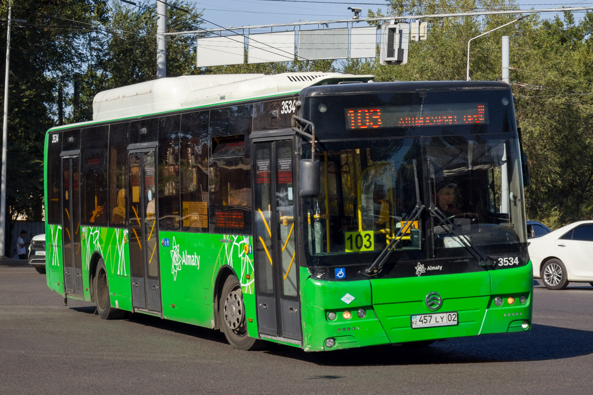 Almaty, Golden Dragon XML6125CN (Hyundai Trans Auto) # 3534