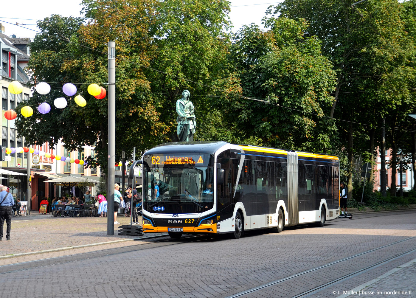 Рейнланд-Пфальц, MAN 18C Lion's City 18 E NG734 № 627