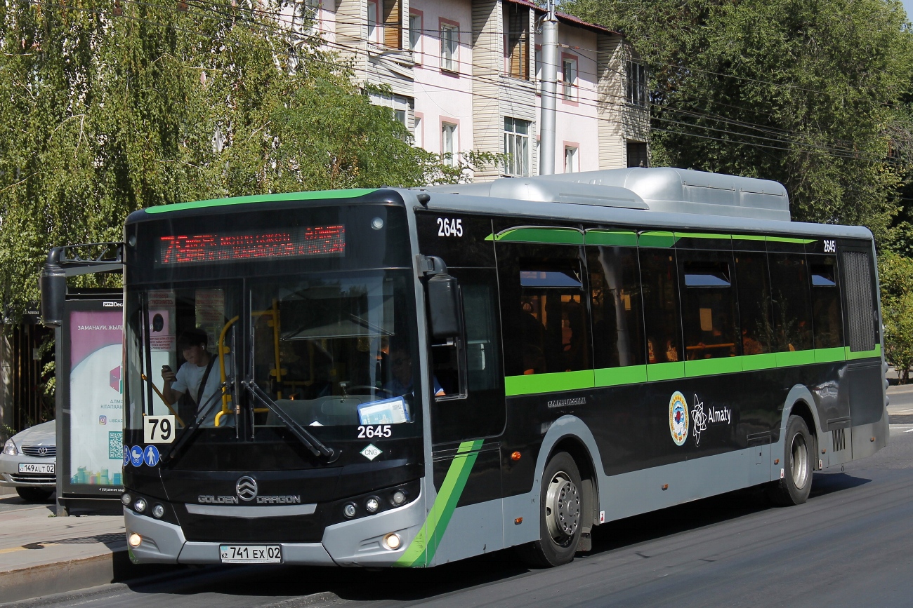 Almaty, Golden Dragon XML6125CN (Hyundai Trans Auto) č. 2645