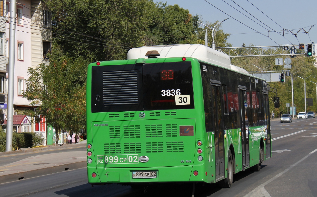 Алматы, Golden Dragon XML6125CN (Hyundai Trans Auto) № 3836 Алматы, Golden Dragon XML6125CN (Hyundai Trans Auto) № 3836