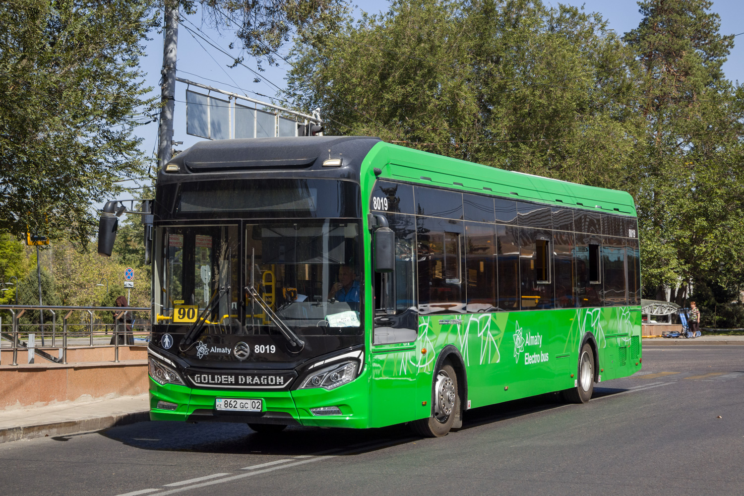 Алматы, Golden Dragon XML6125CE (Hyundai Trans Auto) № 8019