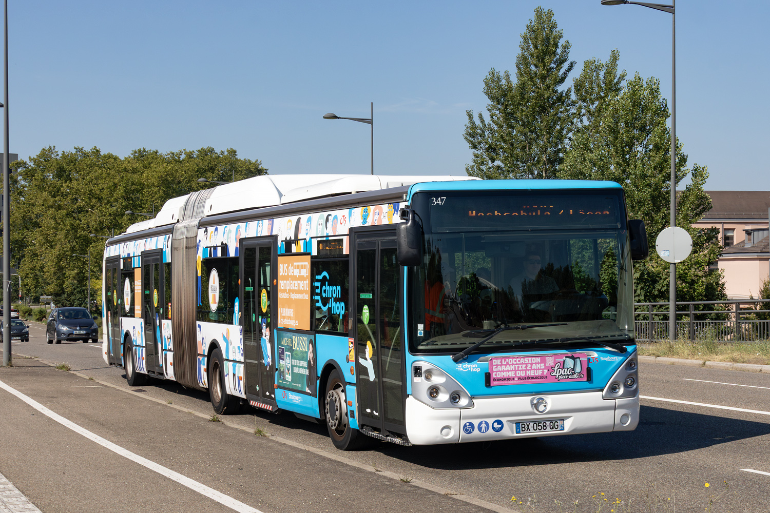 Франция, Irisbus Citelis 18M CNG № 347; Франция — Strasbourg · Tramway Works · 16.05.2025 — 22.08.2025