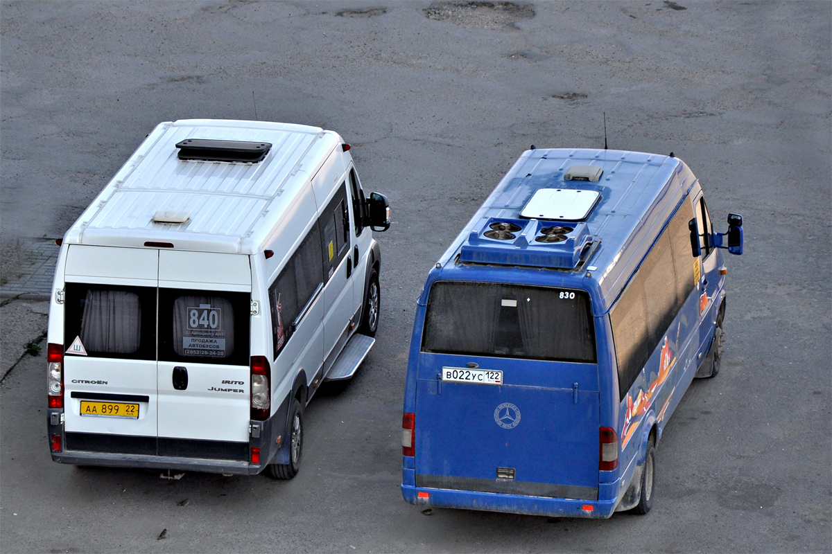 Алтайский край, IMC-Jumper L4H2 № АА 899 22; Алтайский край, Mercedes-Benz Sprinter W904 416CDI № В 022 УС 122