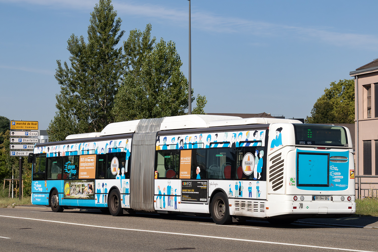 Франция, Irisbus Citelis 18M CNG № 348; Франция — Strasbourg · Tramway Works · 16.05.2025 — 22.08.2025