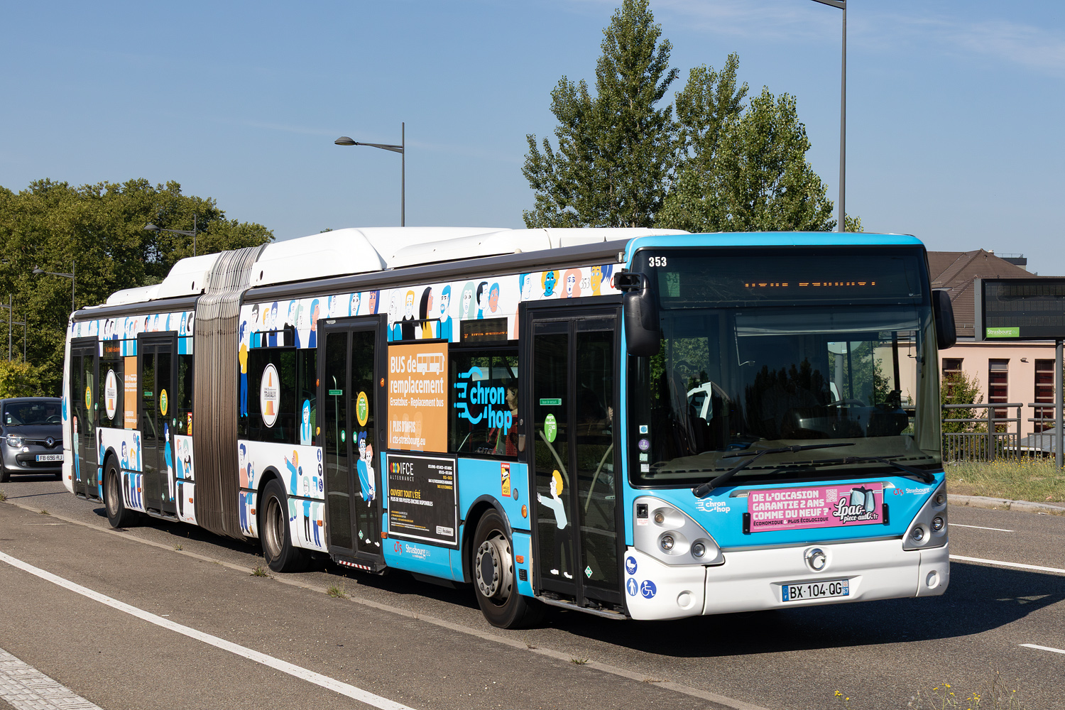 Франция, Irisbus Citelis 18M CNG № 353; Франция — Strasbourg · Tramway Works · 16.05.2025 — 22.08.2025
