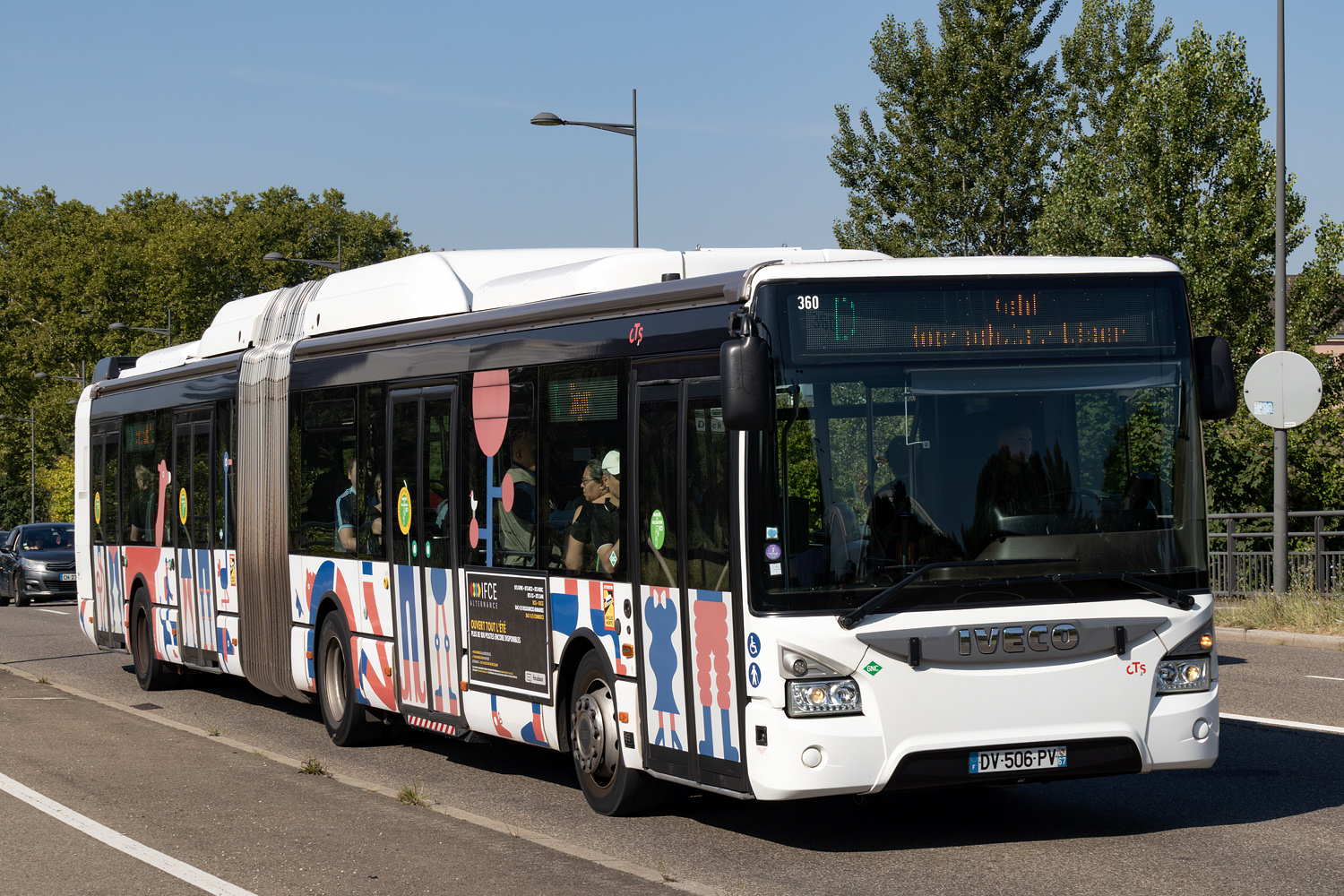 Франция, IVECO Urbanway 18M CNG № 360; Франция — Strasbourg · Tramway Works · 16.05.2025 — 22.08.2025