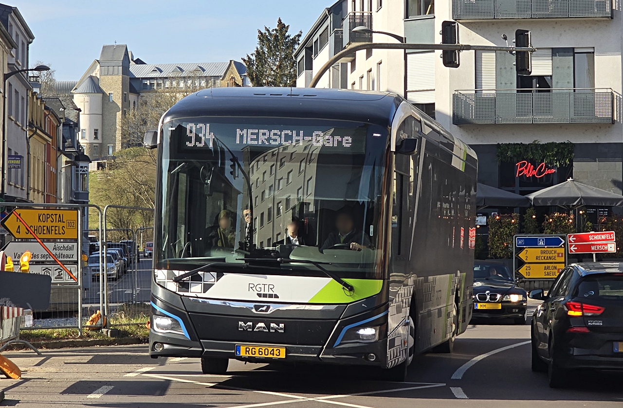 Люксембург, MAN 12C Lion's City 12 E NL*** № RG 6043