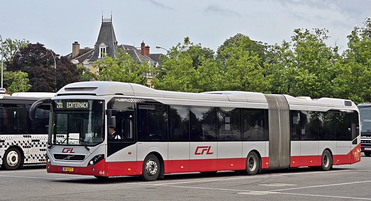 Люксембург, Volvo 7900A Hybrid № 64