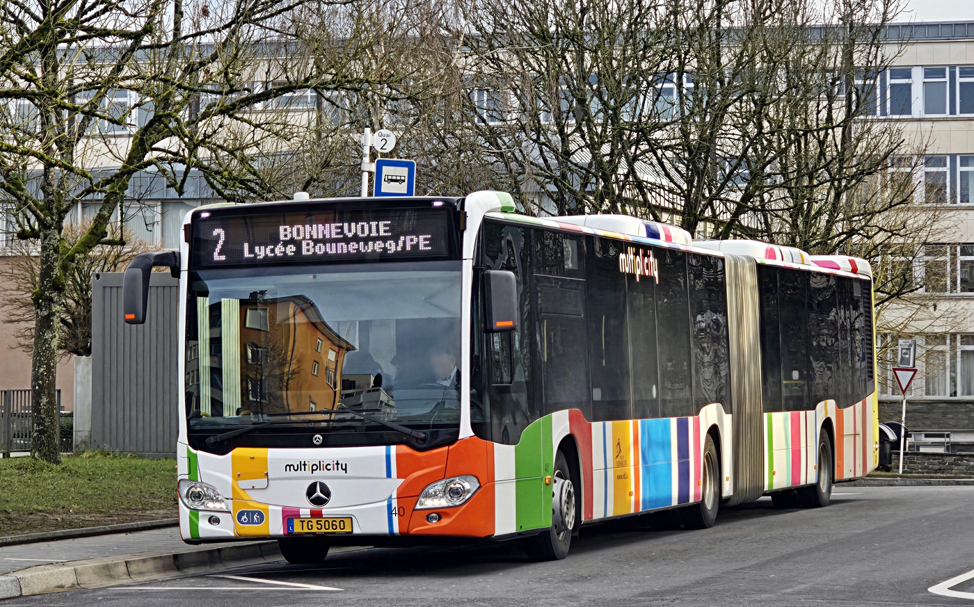 Люксембург, Mercedes-Benz Citaro C2 G hybrid № 40