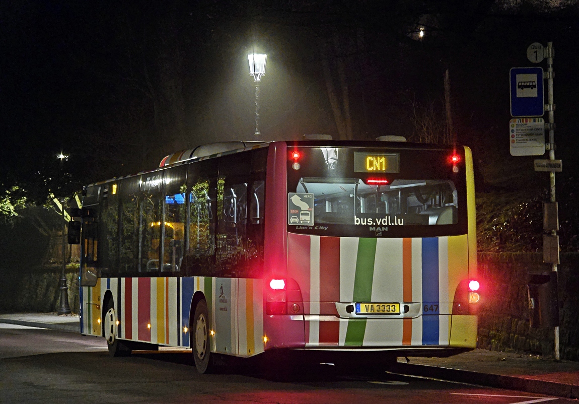 Люксембург, MAN A21 Lion's City NL323 № 647