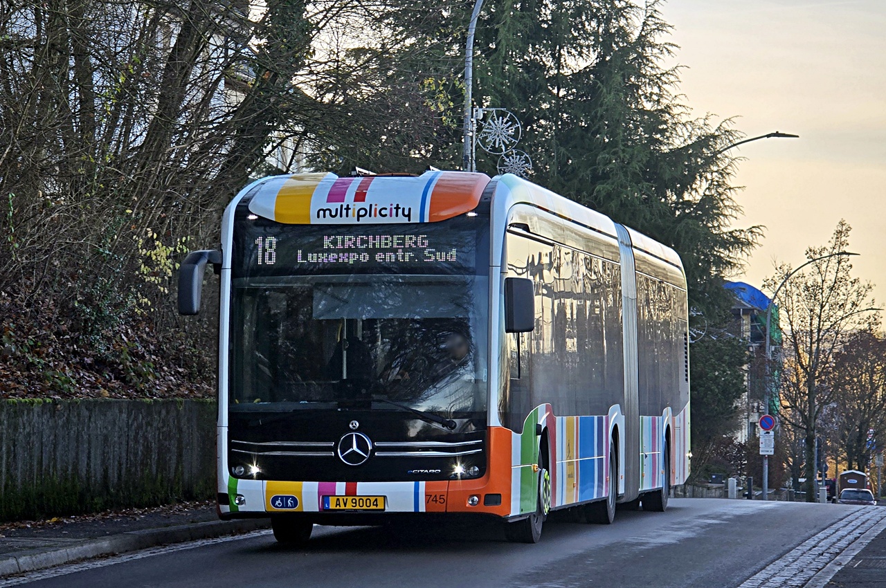 Люксембург, Mercedes-Benz eCitaro G № 745