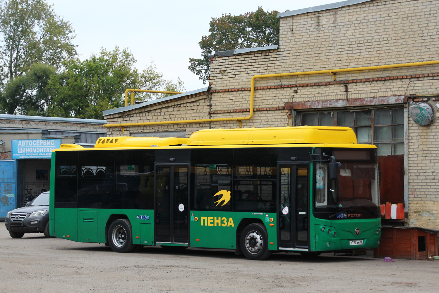 Пензенская область, Foton BJ6105C6MCD-1 № Т 723 АМ 58