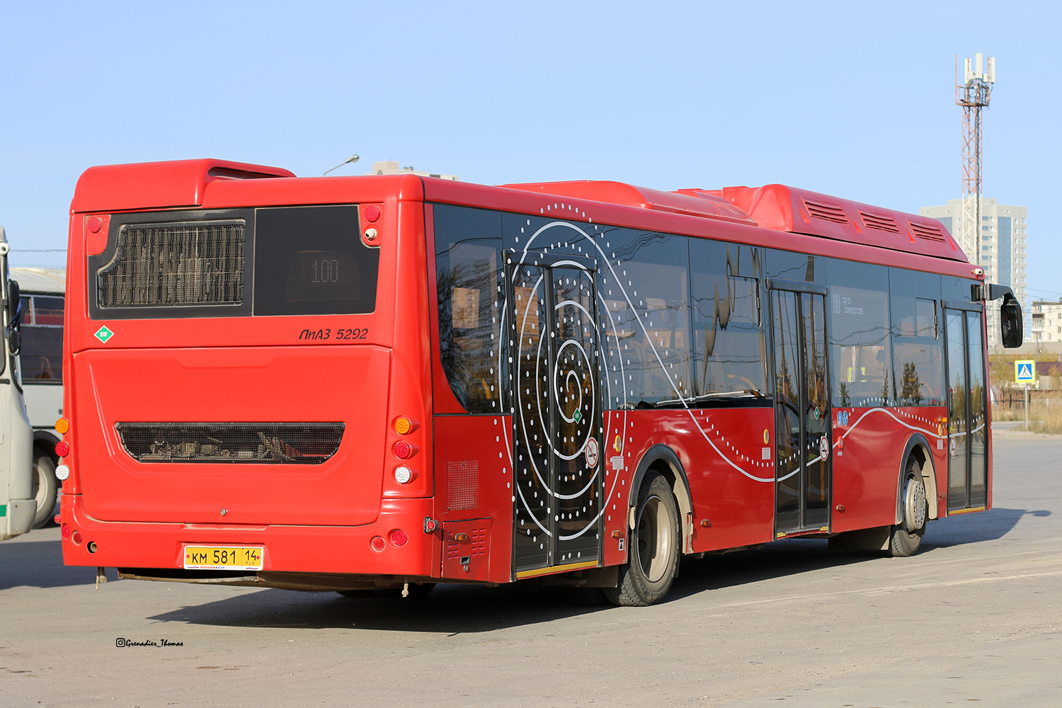 Саха (Якутия), ЛиАЗ-5292.67 (CNG) № КМ 581 14