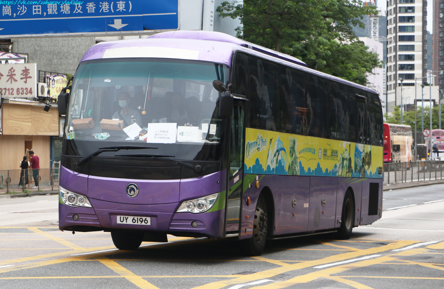 Гонконг, Sunlong SLK6112LYA № UY 6196