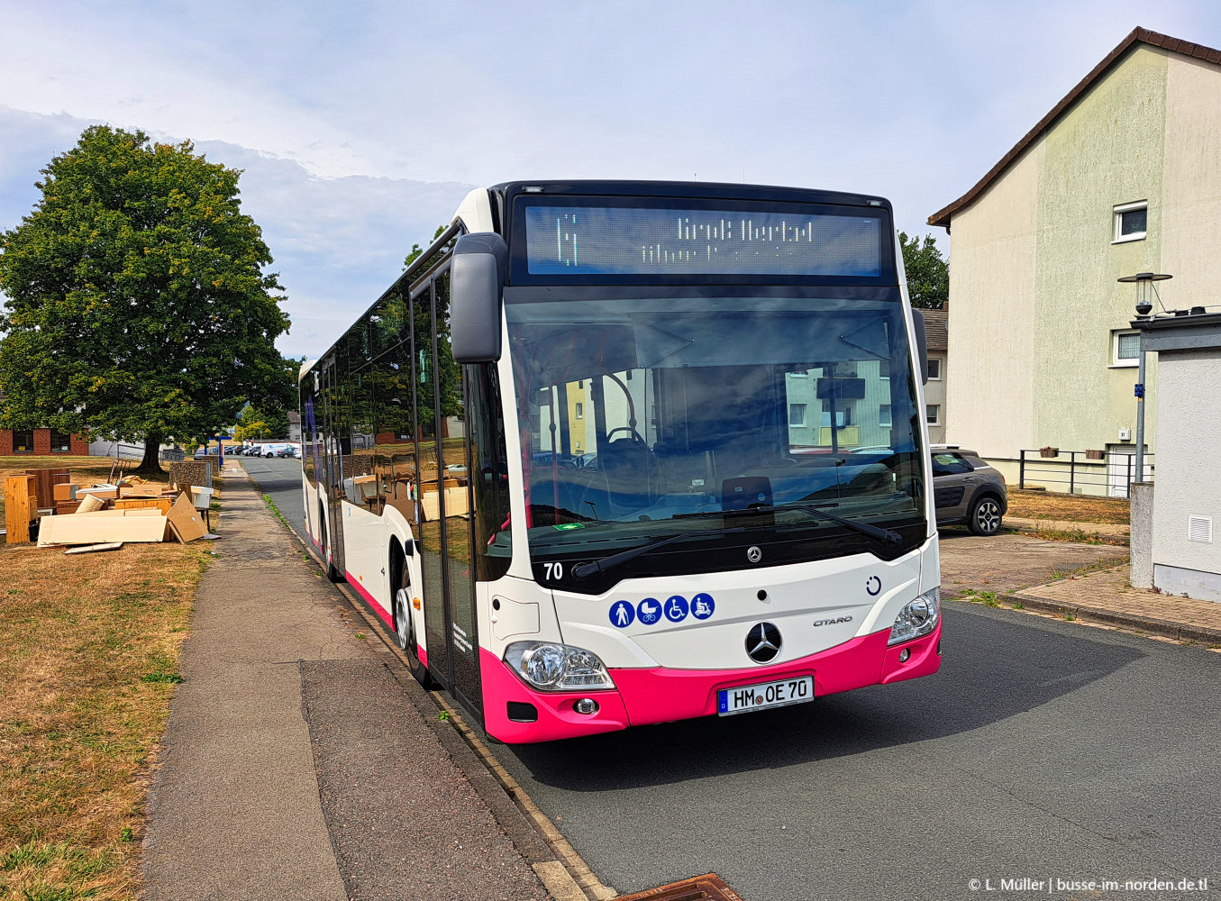 Нижняя Саксония, Mercedes-Benz Citaro C2 hybrid № 70