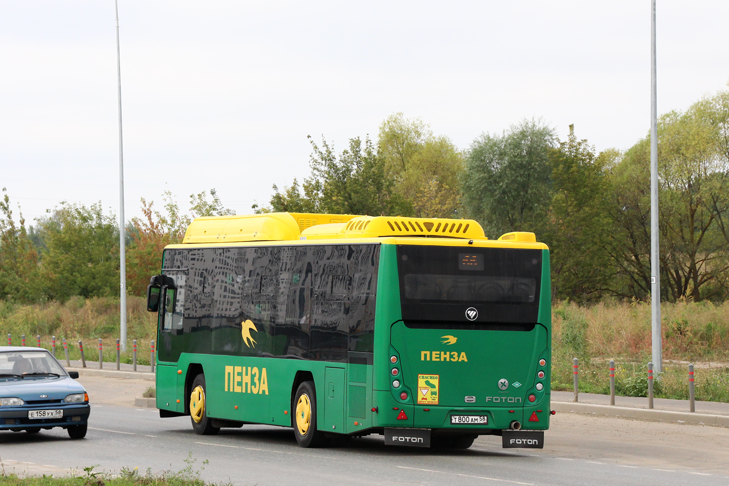 Пензенская область, Foton BJ6105C6MCD-1 № Т 800 АМ 58