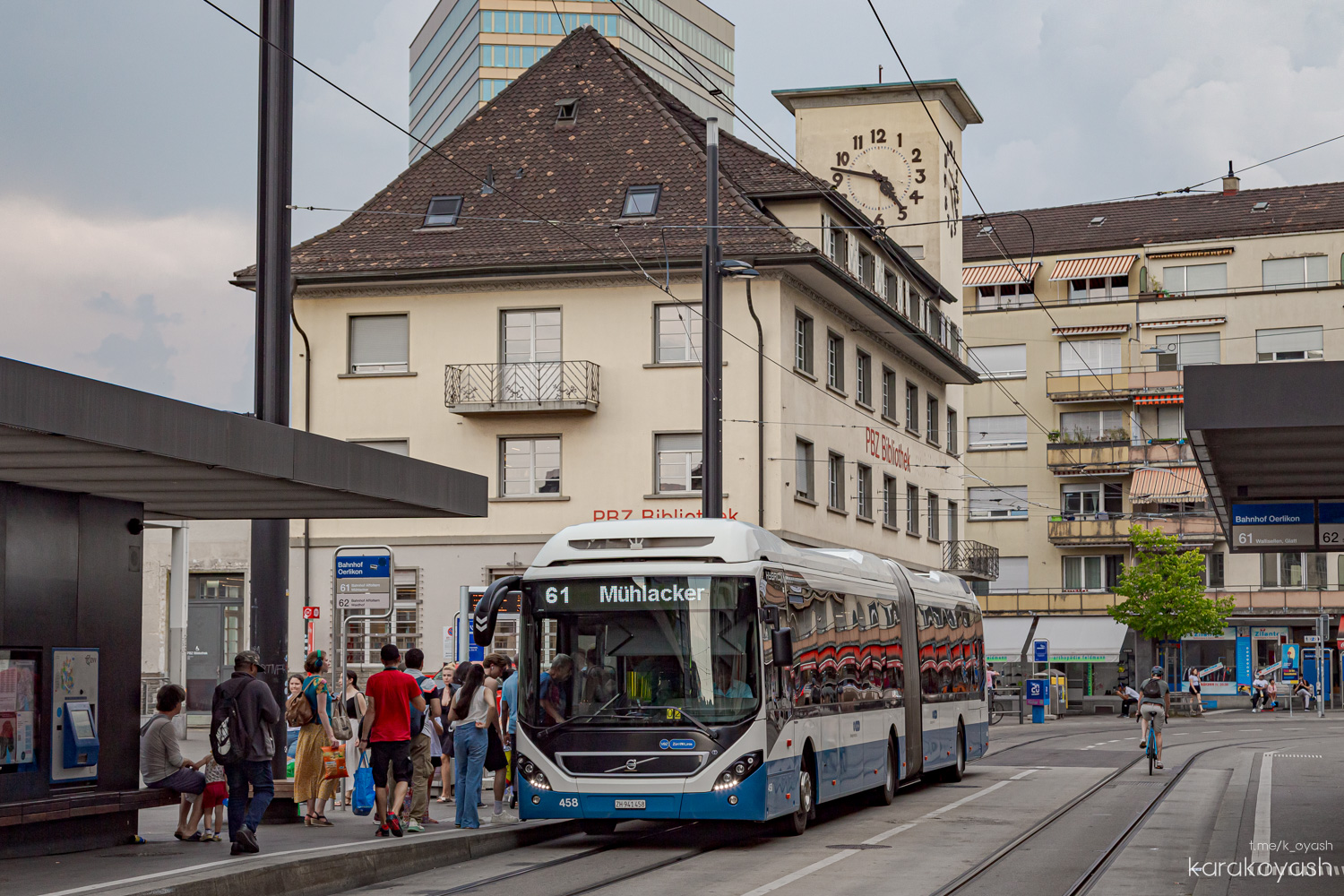 Швейцария, Volvo 7900A Hybrid № 458