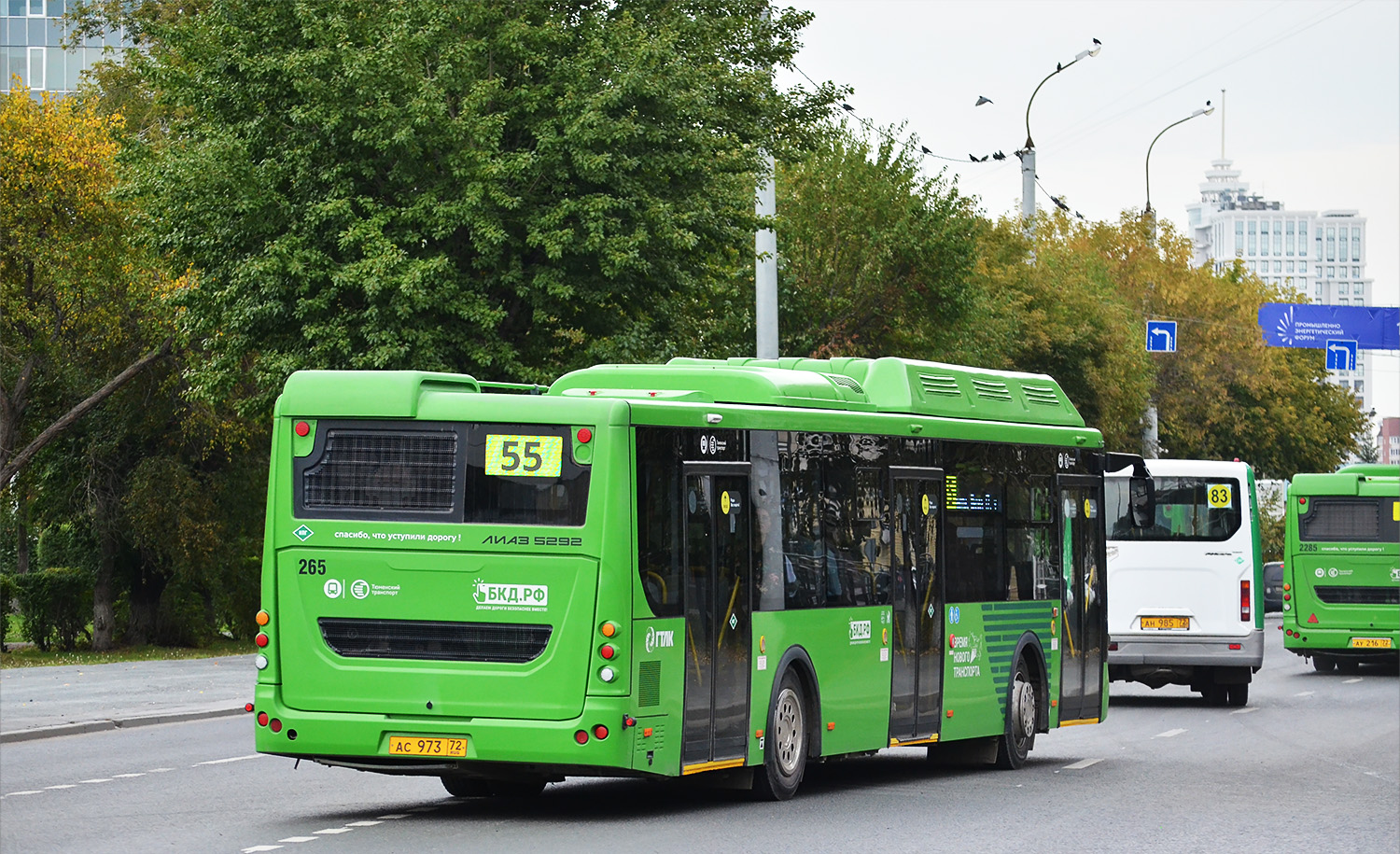 Тюменская область, ЛиАЗ-5292.67 (CNG) № 265