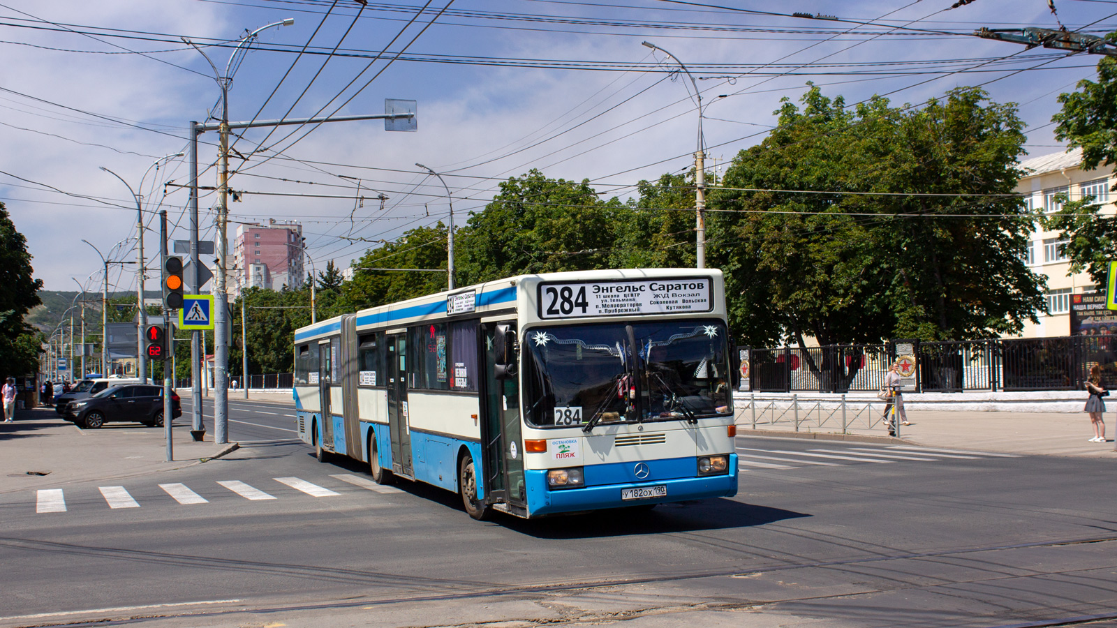 Саратовская область, Mercedes-Benz O405G № У 182 ОХ 190