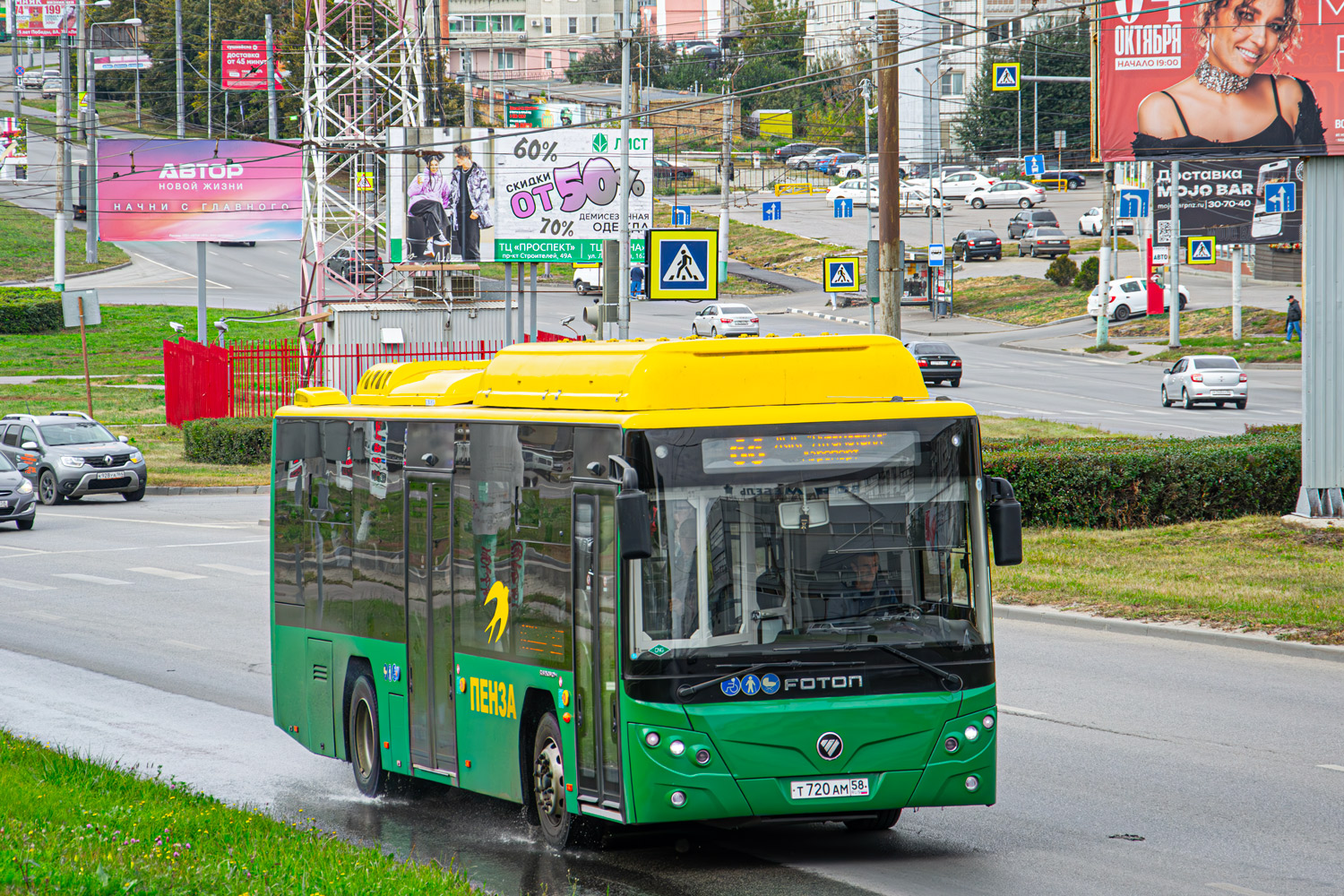 Пензенская область, Foton BJ6105C6MCD-1 № Т 720 АМ 58