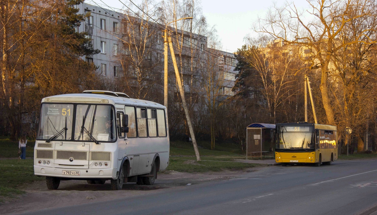 Псковская область, ПАЗ-32053 № Х 792 УО 60