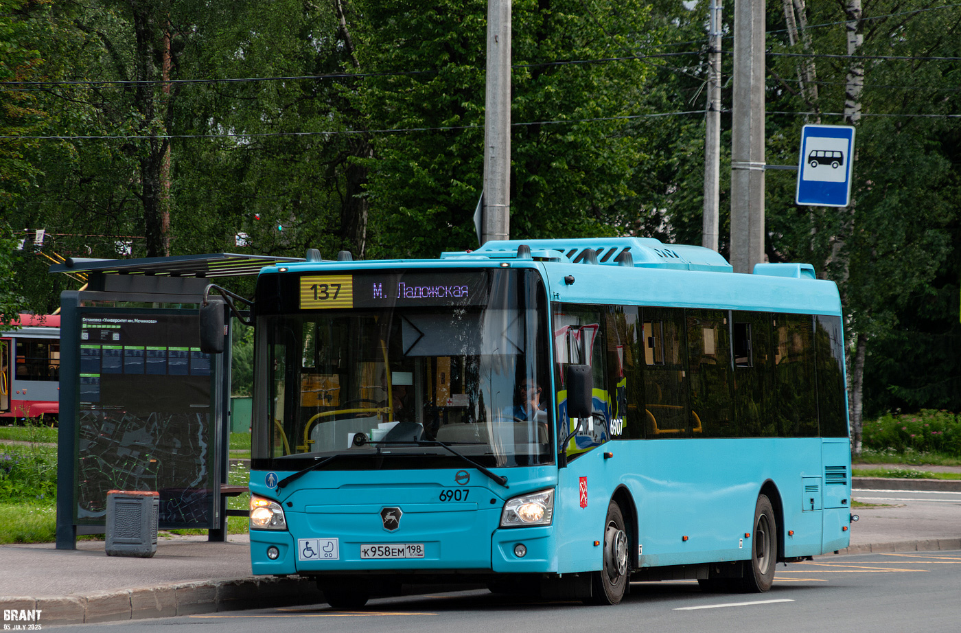 Санкт-Петербург, ЛиАЗ-4292.60 (1-2-1) № 6907