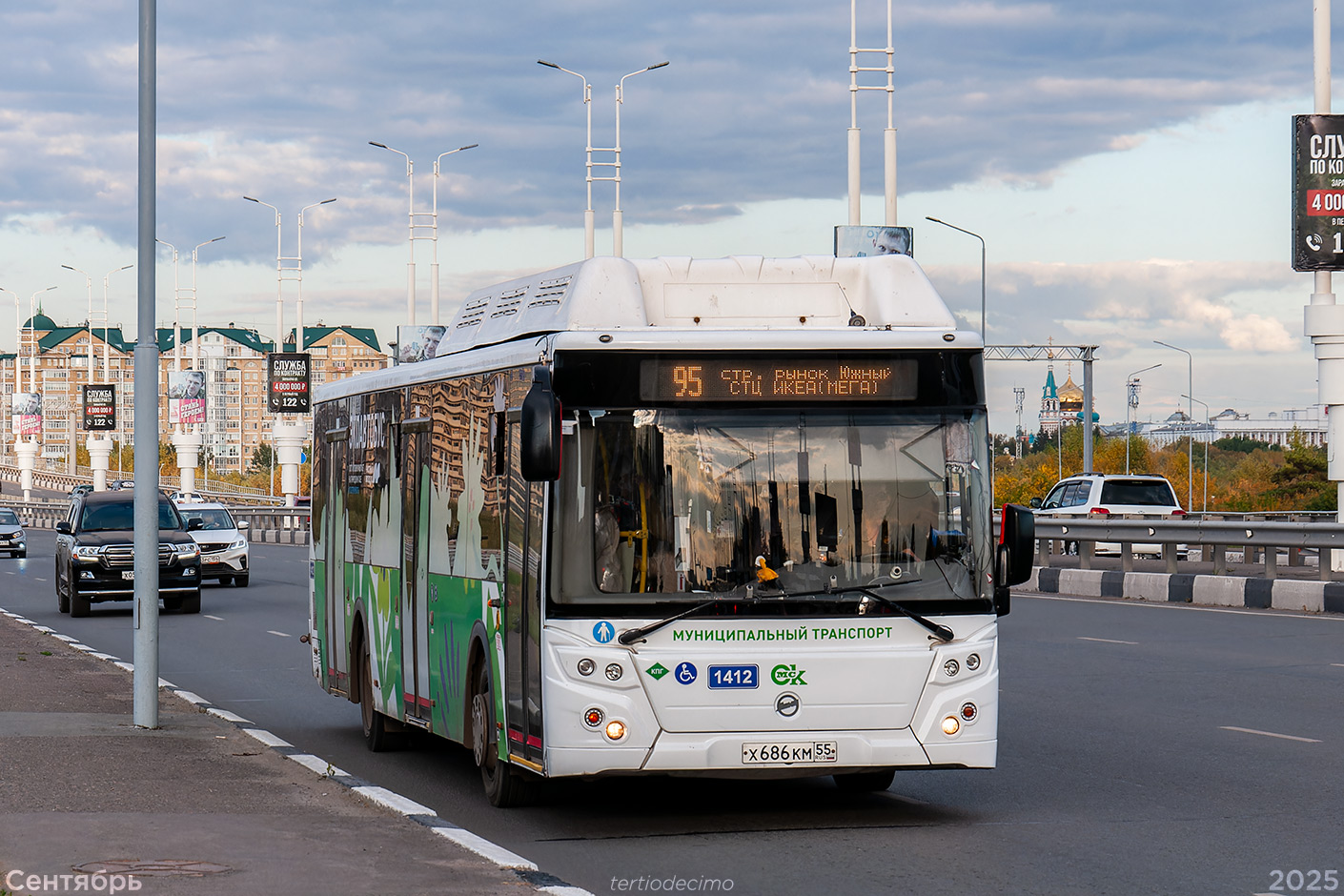 Omsk region, LiAZ-5292.67 (CNG) # 1412