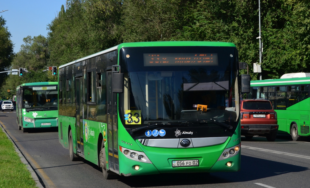 Алматы, Yutong ZK6118HGA (СарыаркаАвтоПром) № 056 FO 02
