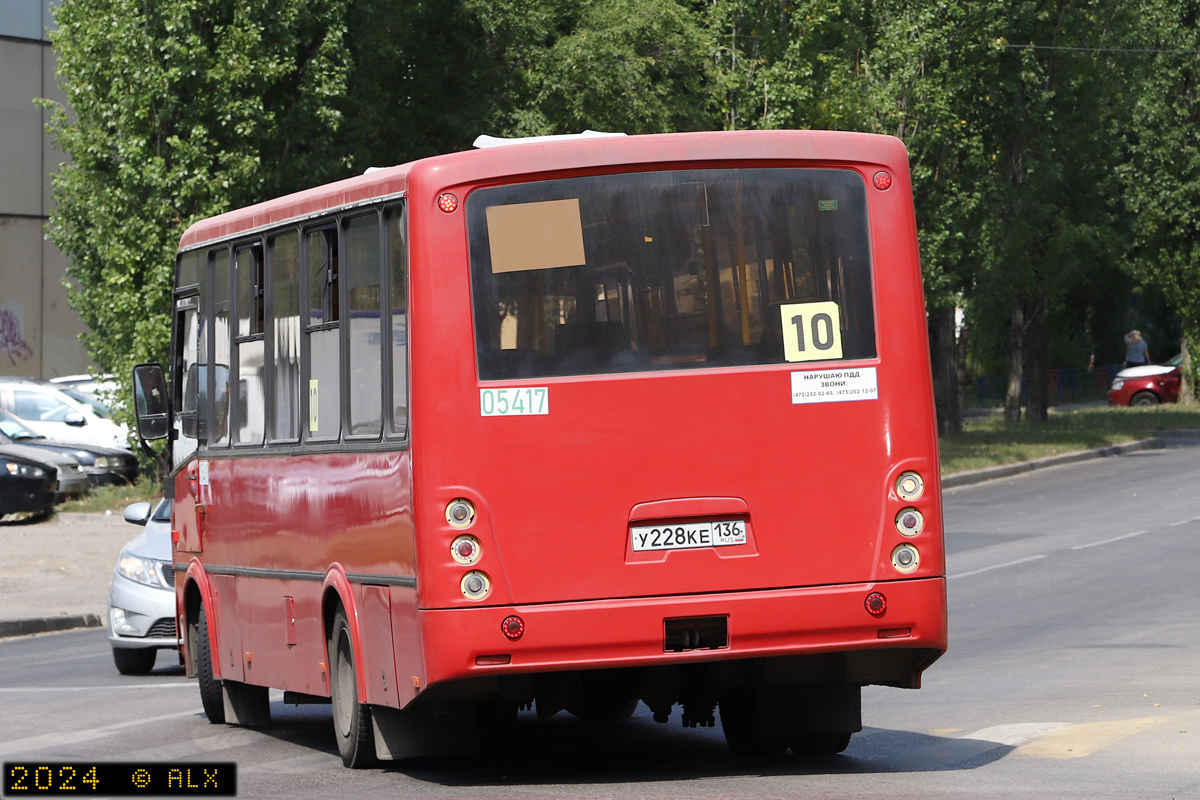 Воронежская область, ПАЗ-320412-04 "Вектор" № 05417