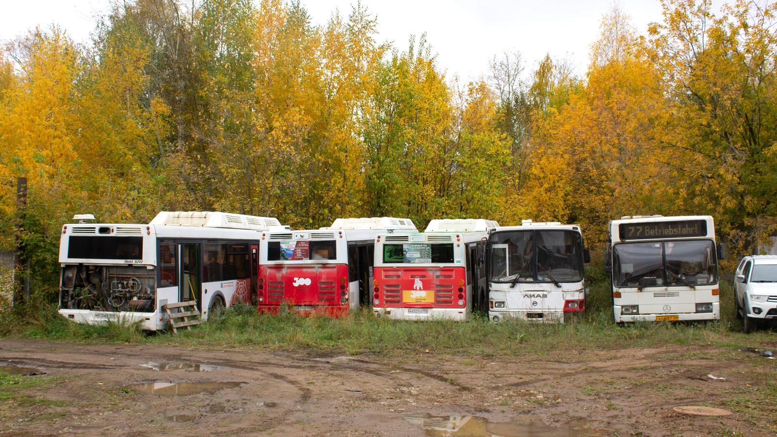 Пермский край, ЛиАЗ-5293.60 № К 325 АР 159; Пермский край, Mercedes-Benz O405 № АУ 687 59; Пермский край — Разные фотографии